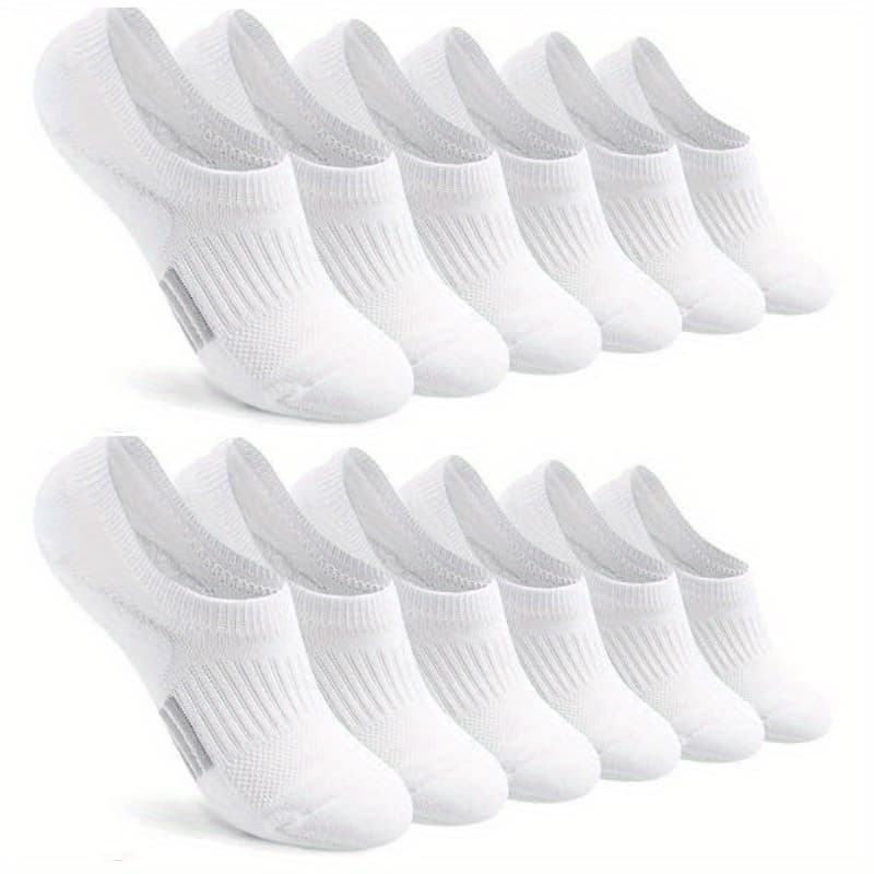 TEMU 6 -pcs 3pairs / 12 -pcs 6pairs Women's Breathable Mesh No-show Socks - Elegant Solid Casual Socks, Multiple Colors For All , Smooth Texture, Suitable For Daily Wear, , Parties, Dances, And A For