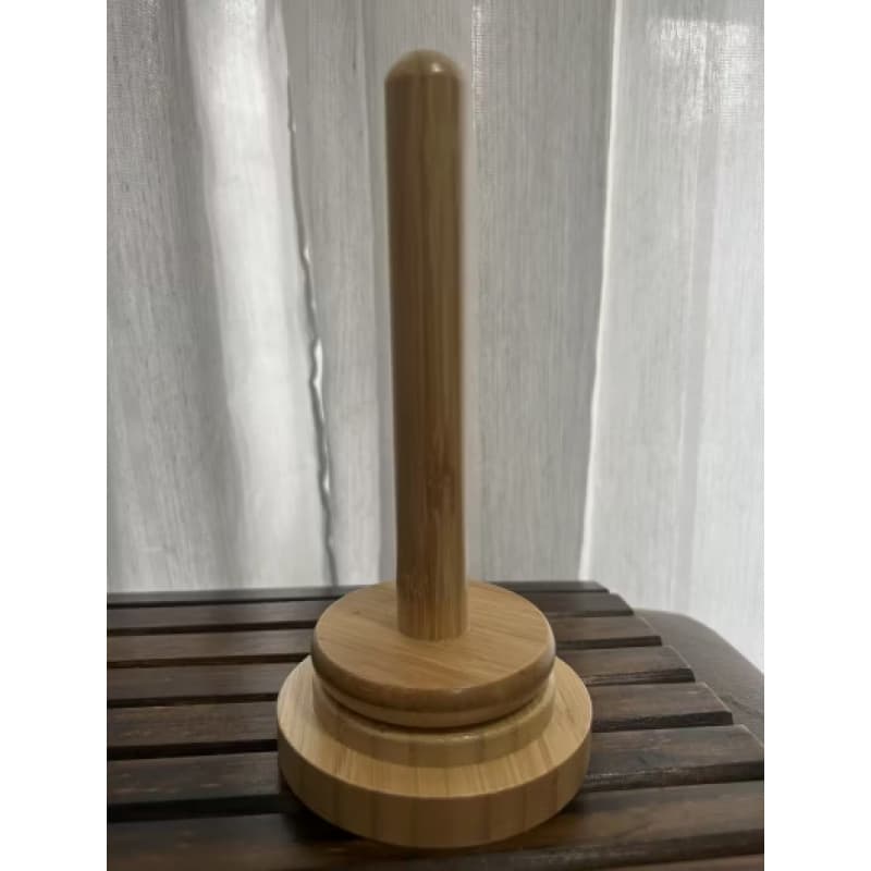 TEMU Set Of 2 (1 Set) Rotating Wooden Yarn Holder & Spool Stand - Minimalist Wood Winder With, Space-saving Desktop Yarn Storage For, Crochet, Weaving - Craft Room Organization