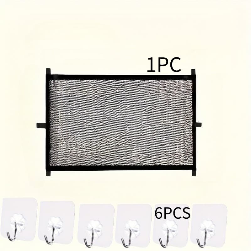 TEMU 7pcs No-drill Retractable Pet Fence, Adjustable Portable Pet Gate, Indoor Barrier For Doorways And Yard, Separator For , Ideal Gift For Father's Day Easter Birthday