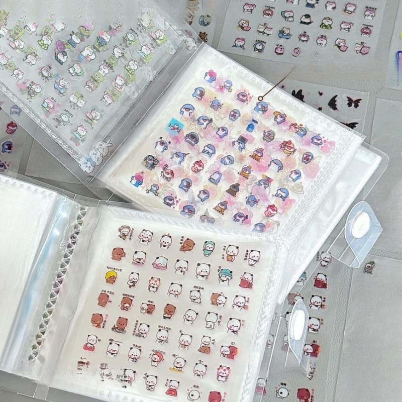 TEMU 7500 Cartoon Small Nose Stickers Storage Book Cartoon Themed High Quality Self Adhesive Diy Journal Decoration Scrapbooking Material Sticker Pack