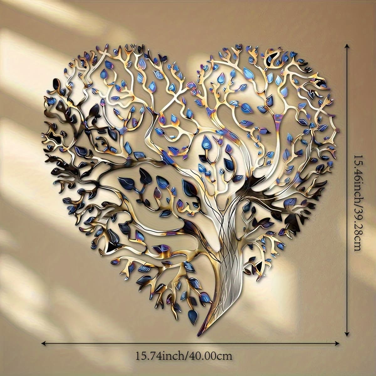 TEMU 1pc"detailed Leaf Metal Wall Sculpture - Silhouette Art For Patio & Christmas, Perfect Housewarming/father's Day Gift"
