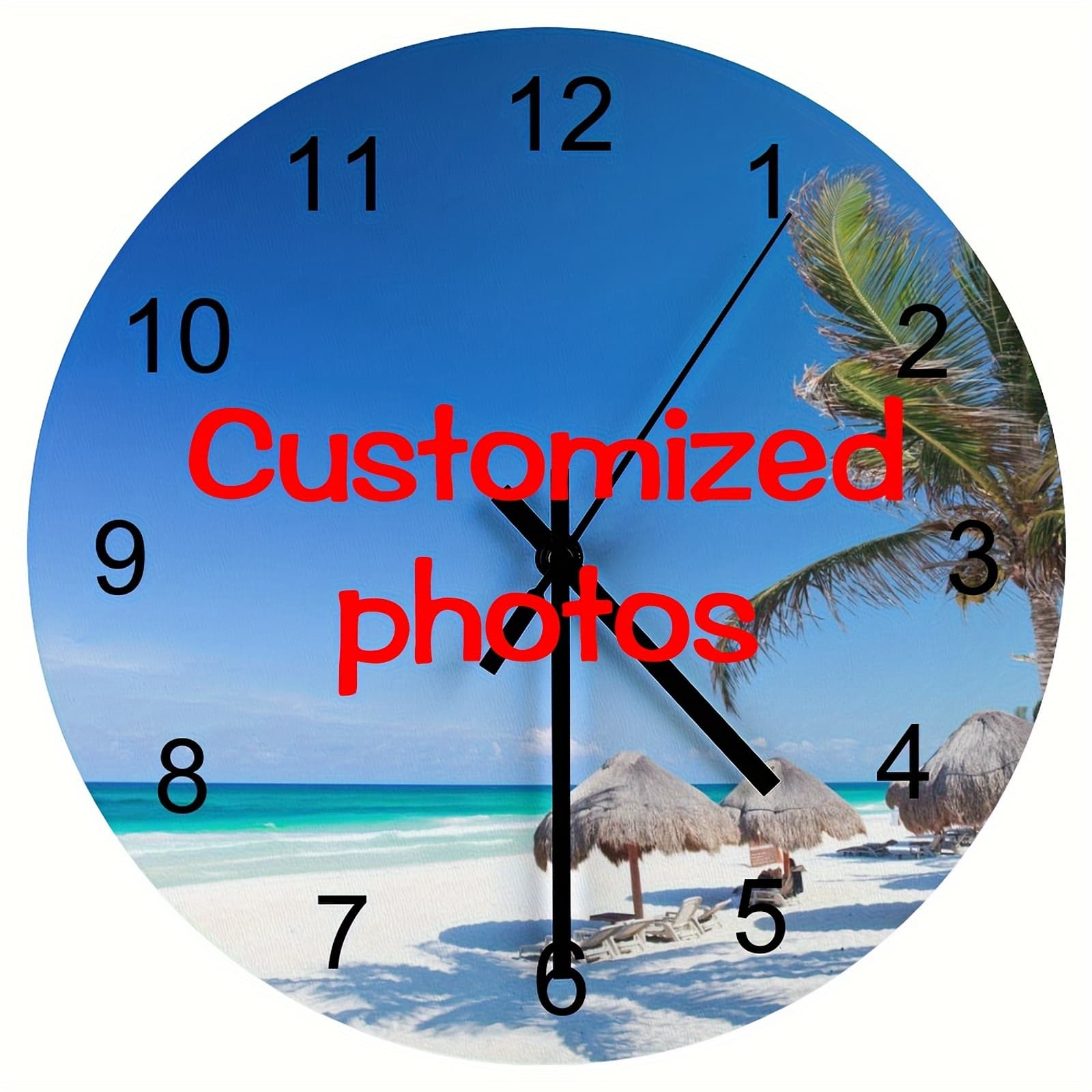 TEMU 1pc 10 Inch Custom Photo Wall Clock Medieval Silent Clock Using Silent Tone. Perfect For A Atmosphere In Spaces And Used For . Used For Decoration And Timing. Battery Not Included