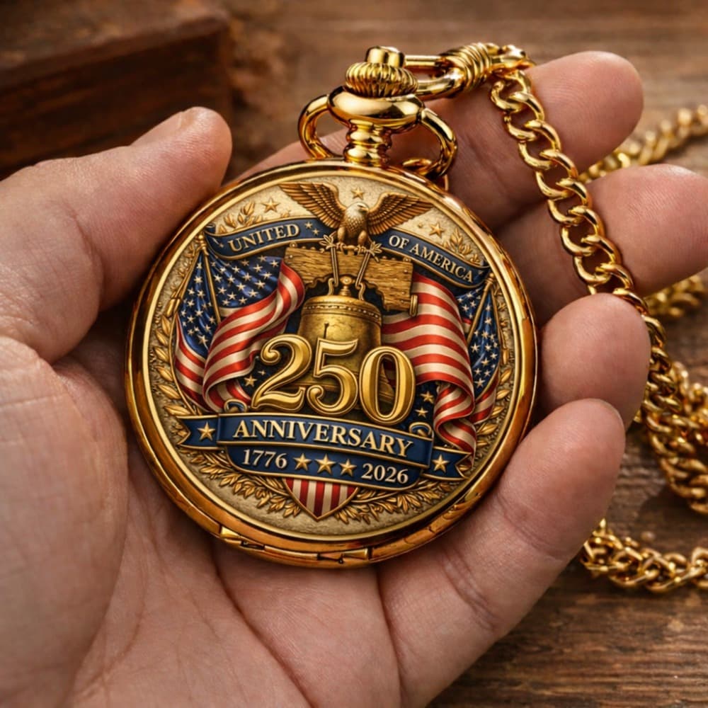 TEMU 250th Day Vintage Eagle Animal Pattern Pocket Watches, Exquisite Mini Pocket Watches, Suitable For Birthday And Holiday Gifts And