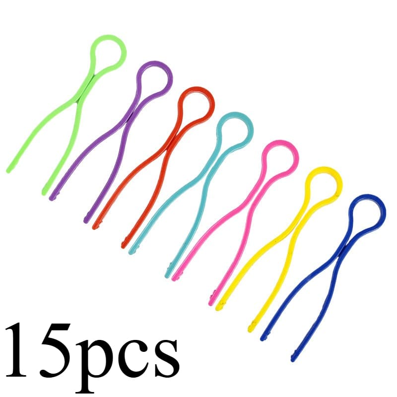 TEMU 15 Colorful Plastic Bobbin Clips To Prevent Thread Unraveling, Bobbin Thread Holders For Sewing Machine Spools