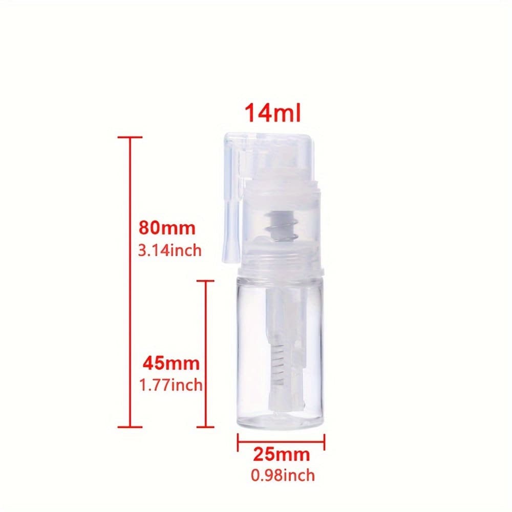 TEMU 1pc Glitter Spray Bottle, Unique Pump Design, Durable Plastic, For Dry & Liquid Adhesives, Ideal For Art, Crafts, Sewing, Painting Supplies