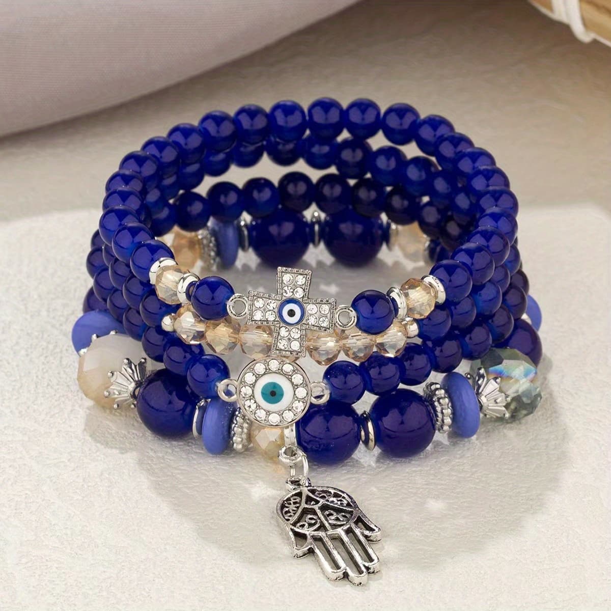 TEMU 1 Bohemian Cross-style Bracelet Is Suitable For Vacation Wear