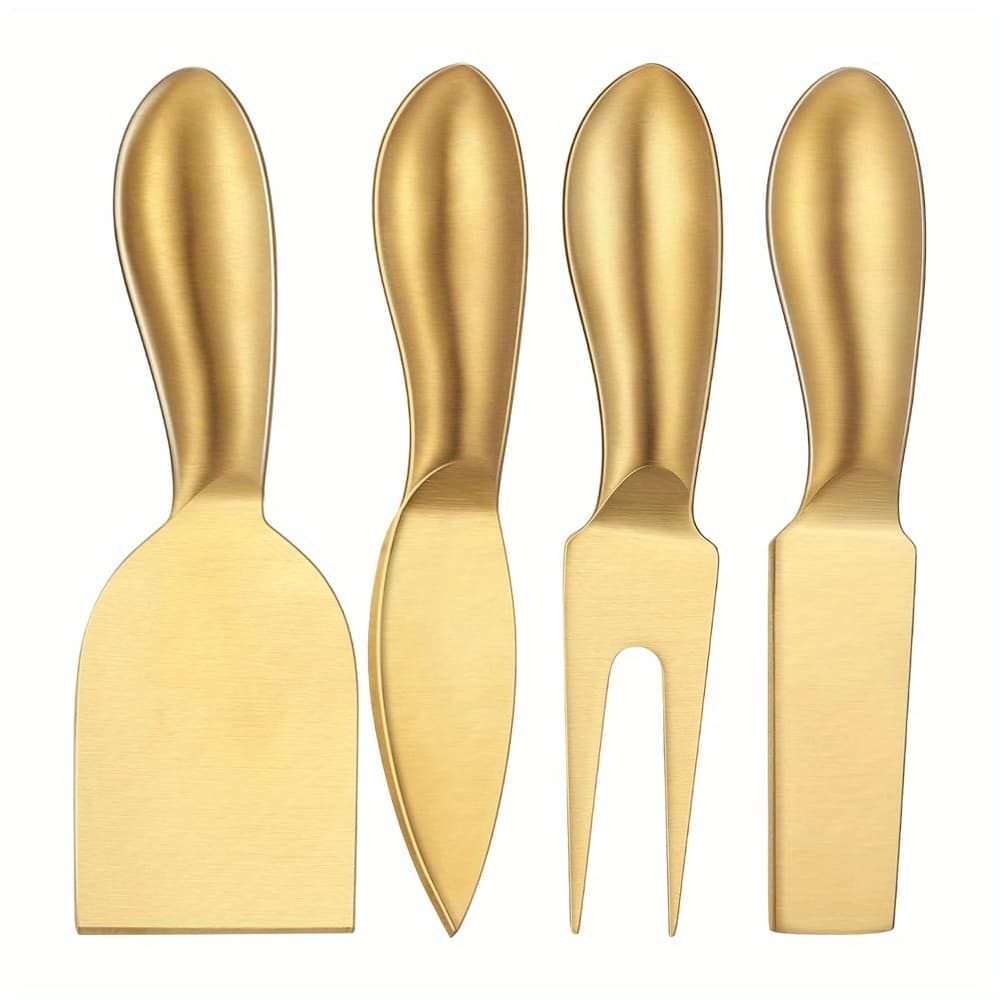 TEMU Knife Sst Kitchen Cheese And Butter Spreader Knive Set Stainless Steel Butter Slicer Knife Spreader Fork For Cold Butter Cheese Jam Spreading Kitchen Gadgets