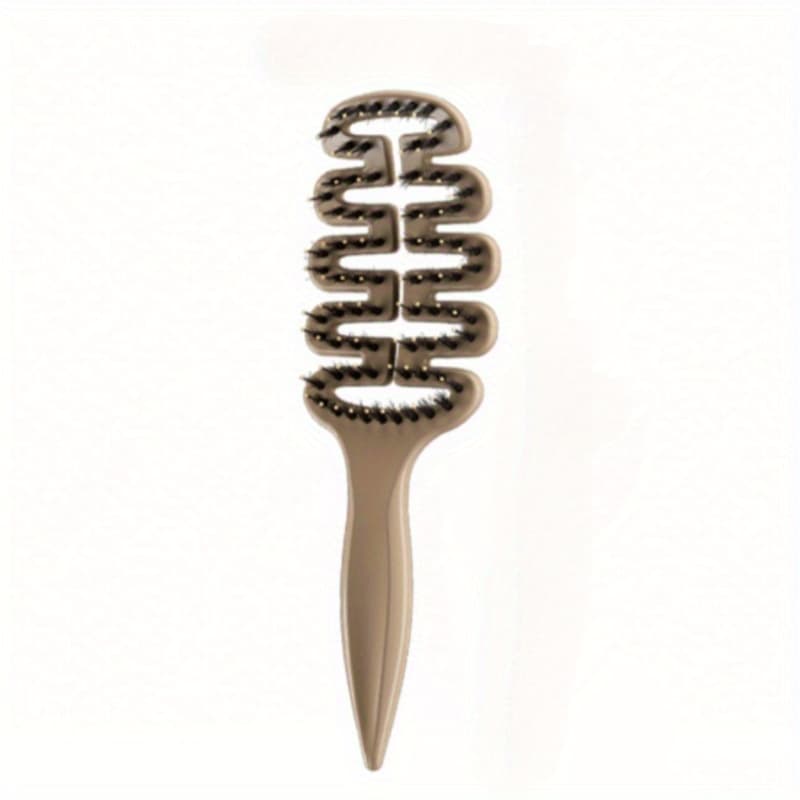 TEMU Bristles Comb-smooth Hair- Anti-static And Good For Hair Styling & Massage-styling Comb-pine Tower Comb