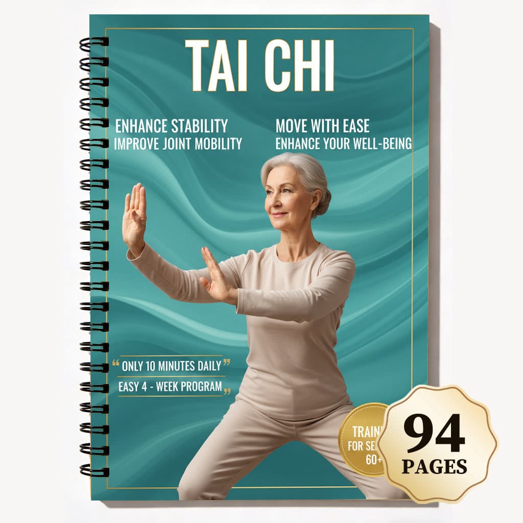 TEMU Self- And Meditation 94-page Fitness Goal Planner Book, Tai Chi Enthusiasts Martial Arts Manual, Balance Training Log Book