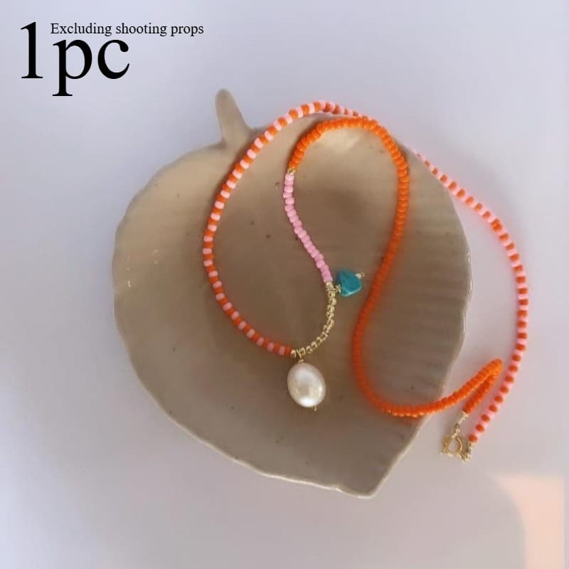 TEMU Bohemian Bead Pendant Gift Women's Necklace