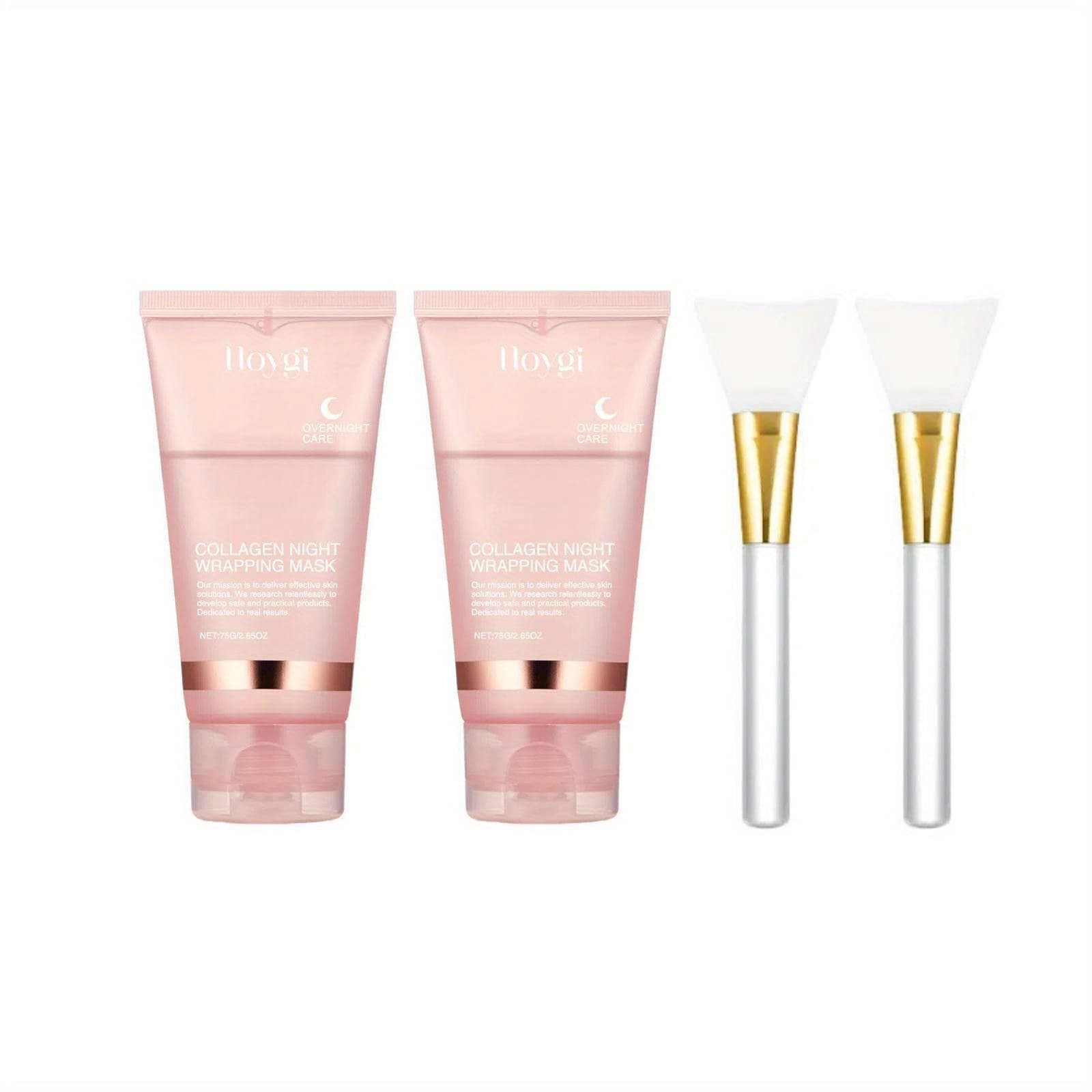 TEMU Set Of 2 Collagen Masks, Ideal For Skin Type, Provides Deep Cleansing And Hydration, Collagen Masks For Women, Perfect For Birthdays, Valentine's Day, Christmas, And New Year Gifts