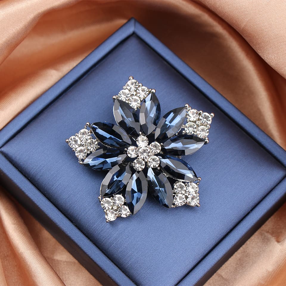 TEMU Blasting Flash Flower Brooch Women's Temperament All- Brooch Corsage