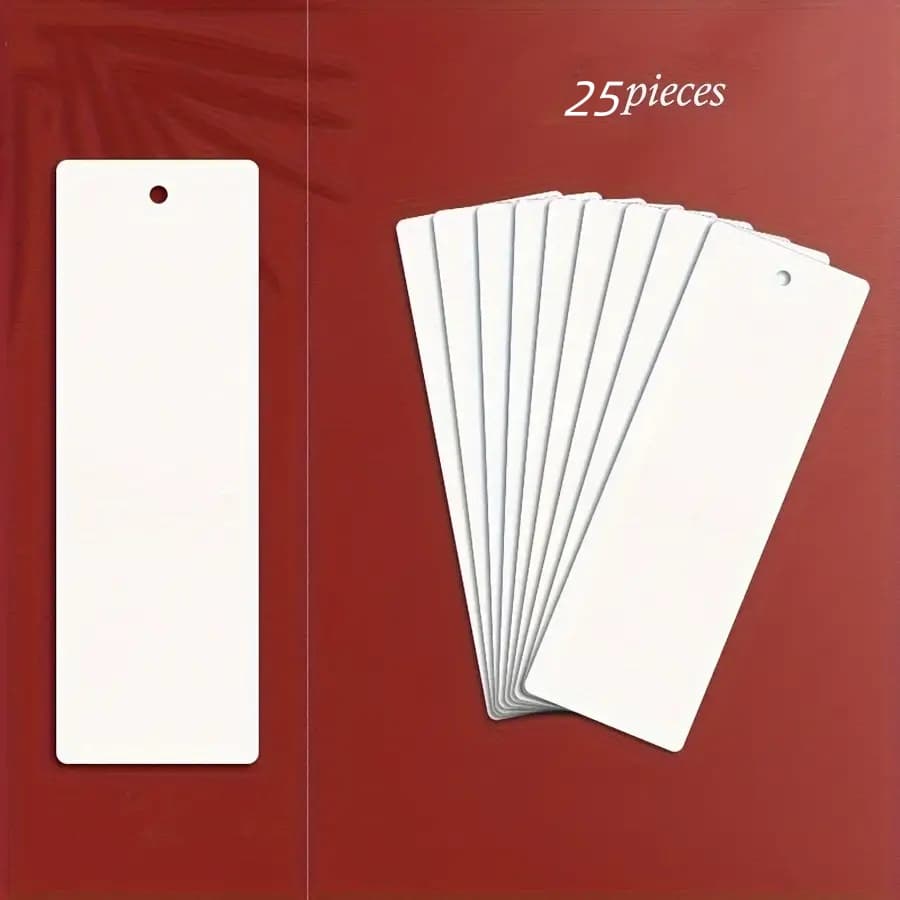 TEMU 25 Blank Bookmarks Watercolor Paper 300g Colored Pencil Oil Color Acrylic Watercolor Painting Hand-painted Handmade Art Supplies