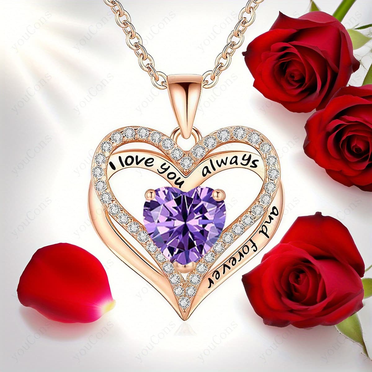 TEMU Elegant Gothic Heart Necklace Jewelry For Women, Valentine's Day, Anniversary, Birthday, Gifts For Women, Wives, , Mothers - All- Wear, Exquisite Daily Necklace Heart-shaped Pendant (no Gift Box)