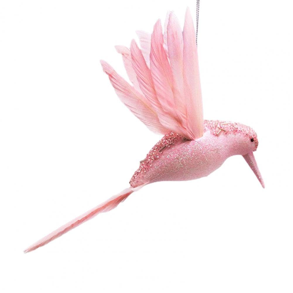 TEMU Collectible Figurines ，1pc Hummingbird Artificial Birds Fake Foam Animal Simulation Birds Model Artificial Pigeon Bird Shape Christmas Tree Pendant