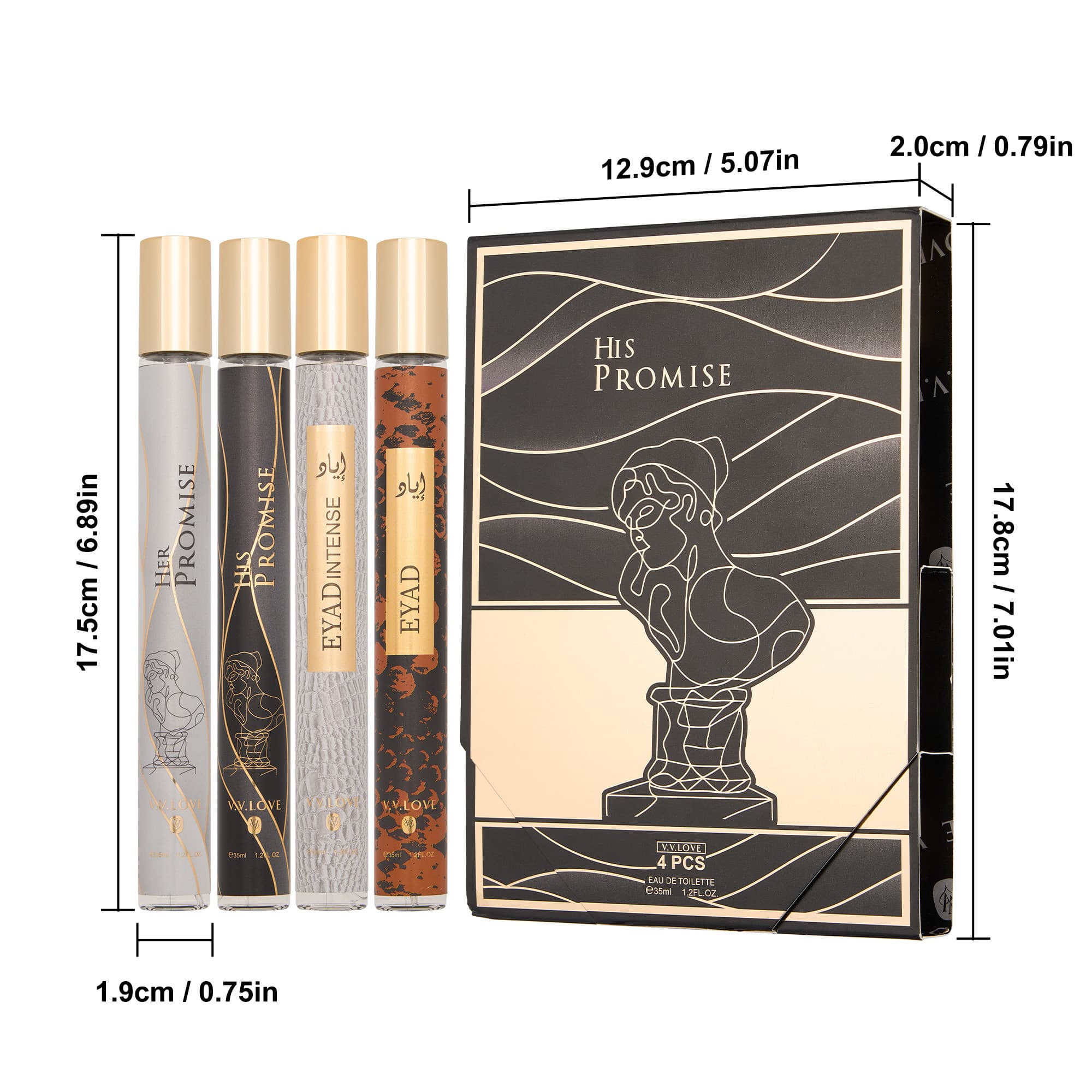 TEMU |men's Eau De Parfum |2pcs/3pcs/4pcs | + Lavender Scent | Warm End | Dating Essential Fragrance, Love Fragrance, Dating Fragrance, Male Fragrance, Lasting Fragrance, , Fashion