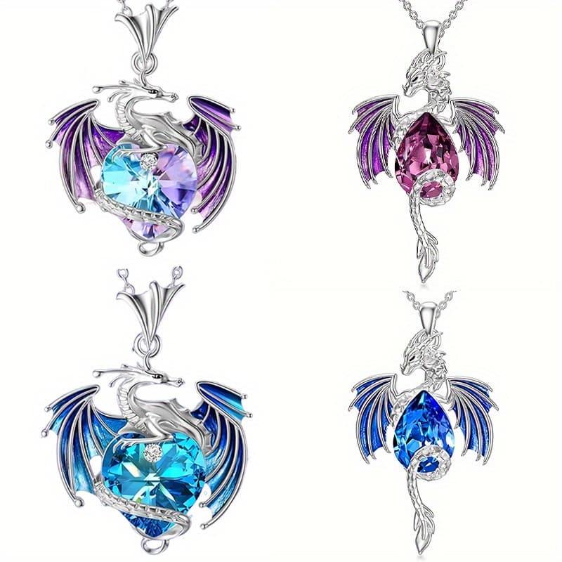 TEMU Fashion And Creative Blue Purple Pendant Necklace As A Party Gift, Holiday Jewelry