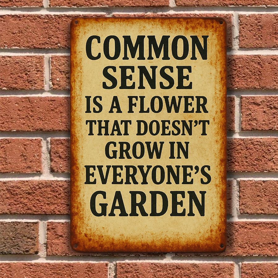 TEMU 1pc Inspirational Quote Metal Art Card, Suitable As Decor For Outdoor Use, Living Room, Bedroom, Bathroom, Home, Bar, Cafe, Restaurant, Shop, Garage, Kitchen, Gym, And