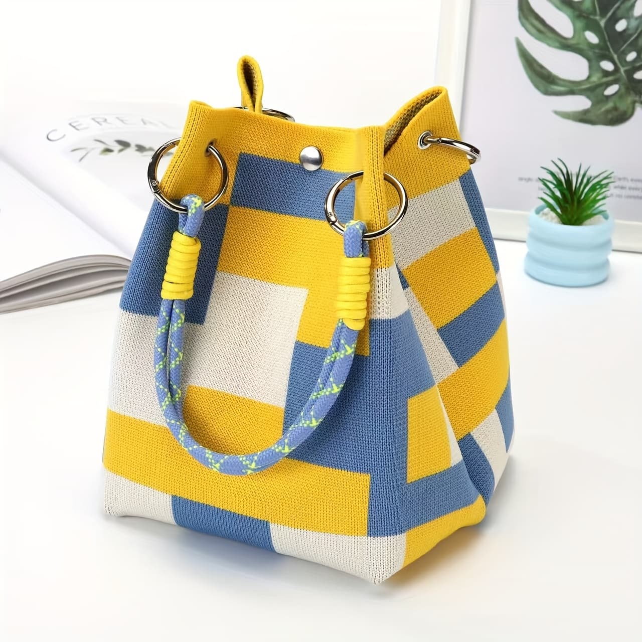 TEMU New Stylish Lightweight Women Tote, Durable Wear Resistant. Handbag Wallet Combo For Storage, Holds Phones, Wallets, Cosmetics, Perfect For Daily .