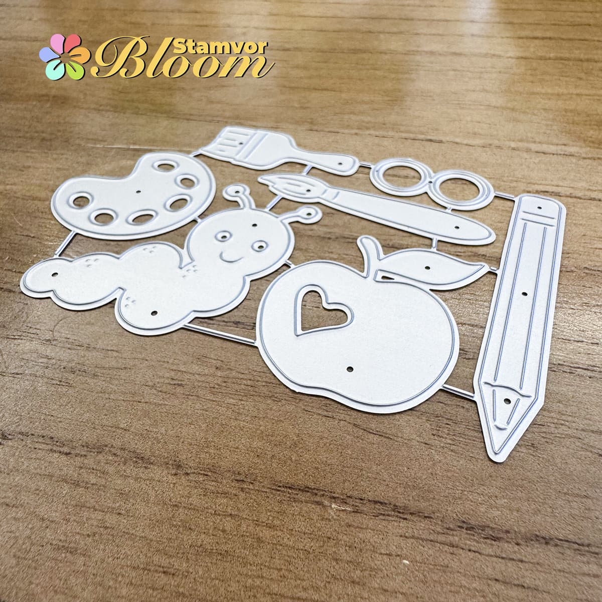 TEMU Original Lovely Brushes Pencil Mold For Paper Cutting Dies, Embossing, Die For Card Making Decoration And Diy Scrapbooking Album