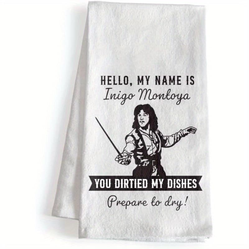 TEMU 1pc 18×26 Inch Soiled , To Dry! Humorous Kitchen Cloth, Dish Cloth, Entertaining Tea Towel, Unique Dish Product, Kitchen Decoration, Tea Item