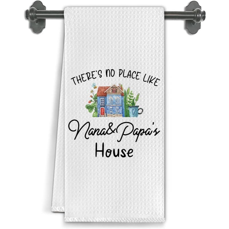 TEMU 1pc Of 18 By 26 Inch Kitchen Towels For Grandparents, Featuring Decorative Designs For And Papa, Perfect As Gifts For Grandma And Grandpa