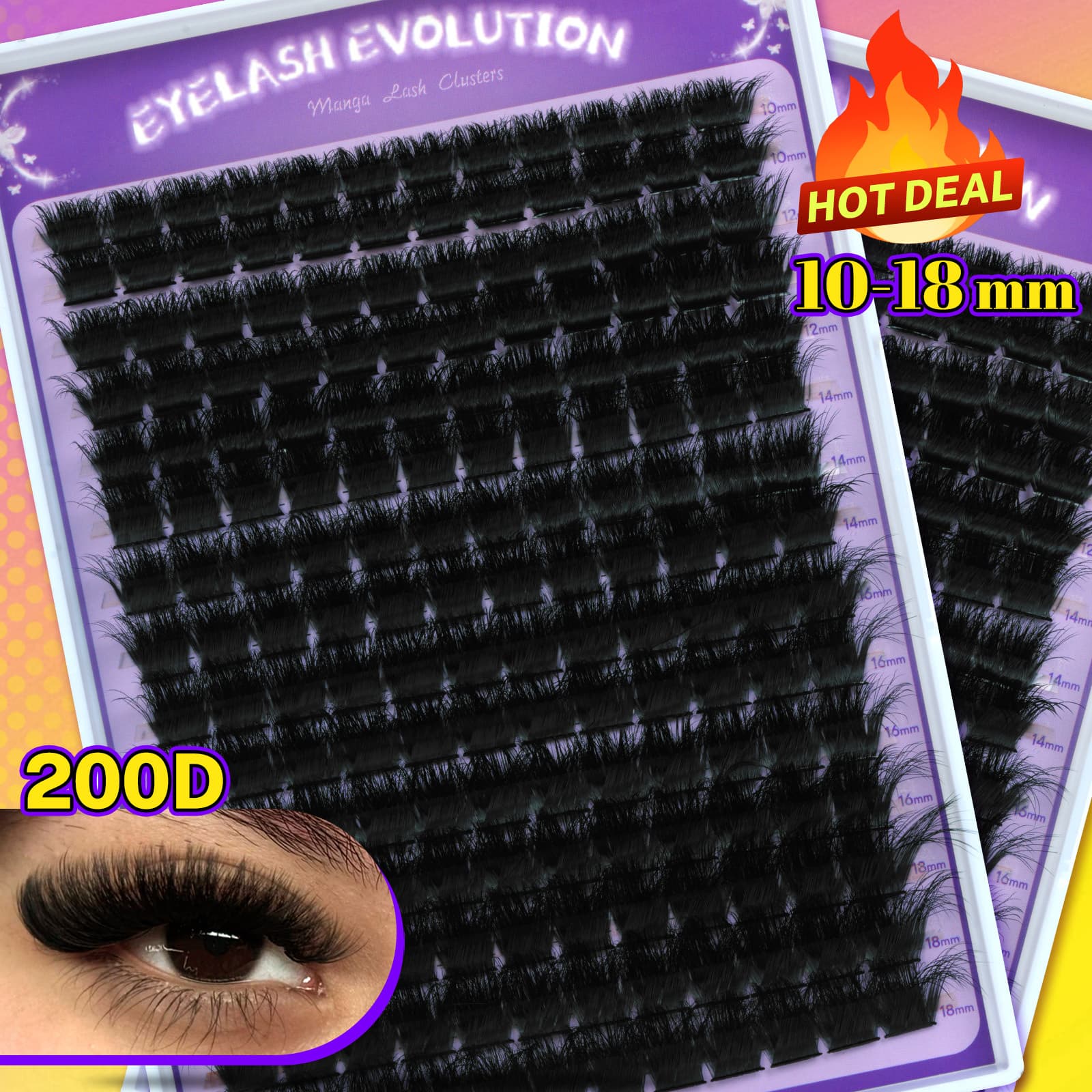 TEMU Extra- Dramatic Lashes, And Fluffy For Eyes. 8-16mm 200d Length To Your Gaze. Handcrafted For Comfortable Wear. An Essential Festive Accessory, The Perfect Christmas Gift For Her.
