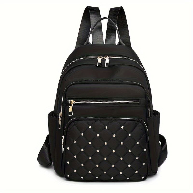 TEMU Autumn & Winter Casual Women's Backpack - Versatile Stylish Bag With Rivet Design + Multi-pockets + Large Capacity + Adjustable Straps, Ideal For Work, Shopping & Travel, Top Holiday Gift