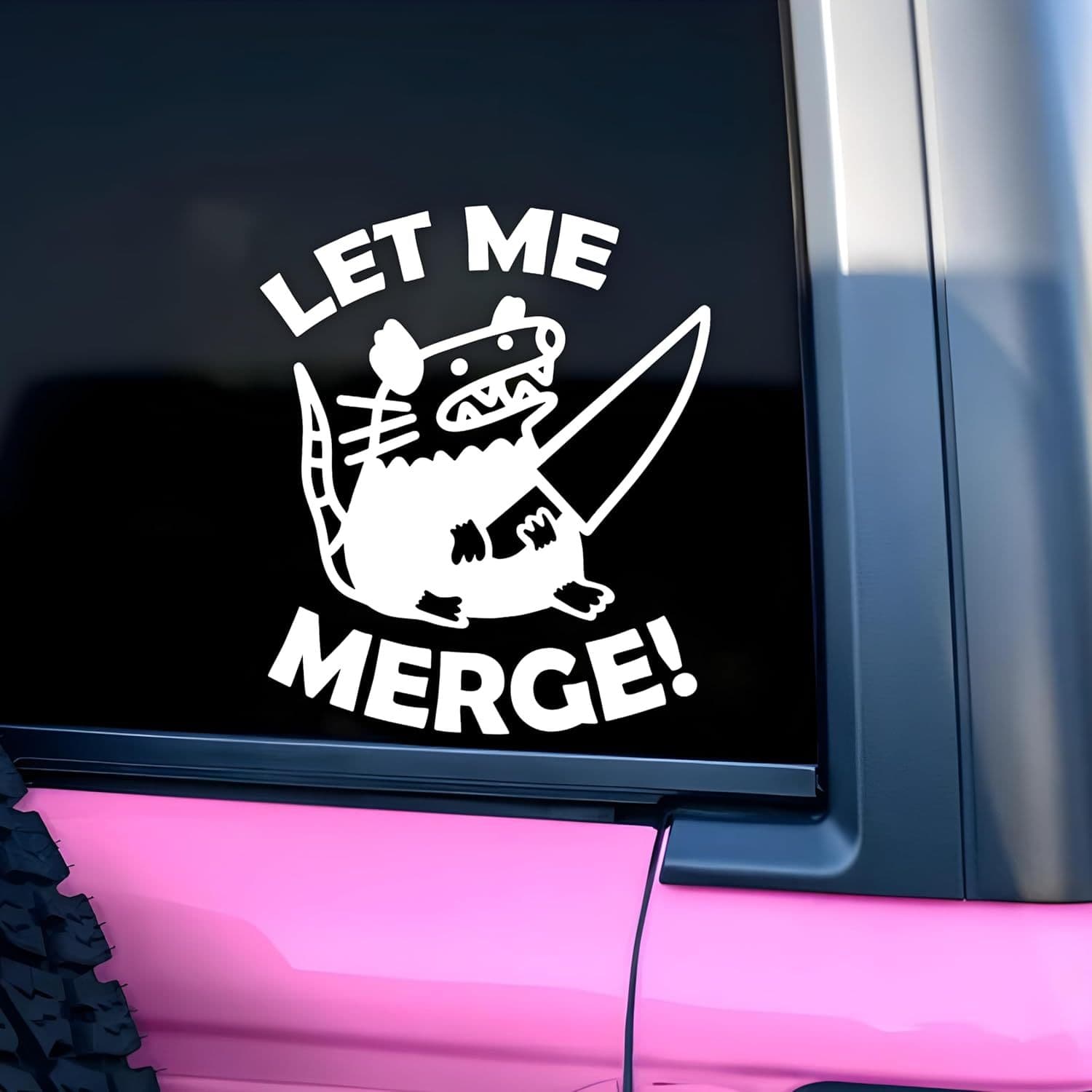 TEMU Car Decal Funny Possum Humor For Adul