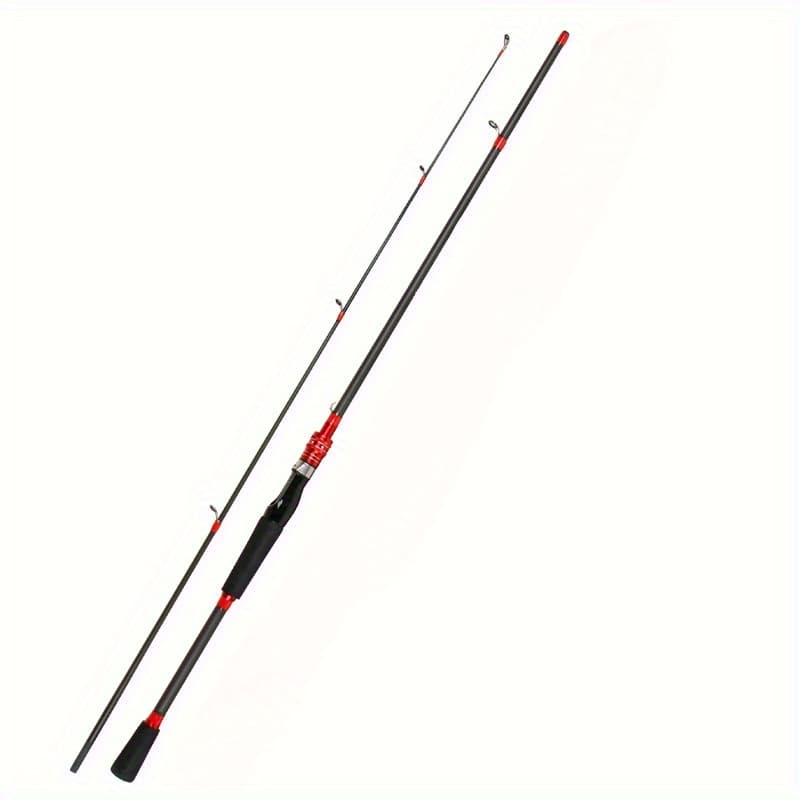 TEMU 1pc-180cm/ 70.86inch Fishing Rod-six-layer Fiberglass Durable-two-section Portable-common For And Freshwater-suitable For Fishing Enthusiasts And Hunting