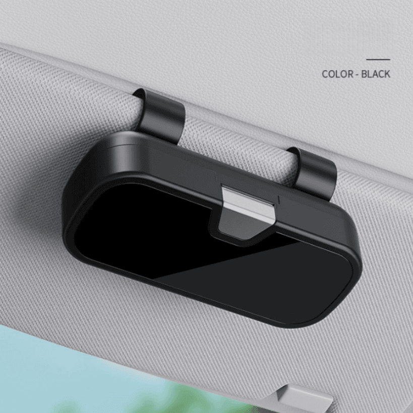 TEMU Car Sun Visor Eyeglass Clip, Fashion Glasses Storage Case, Vehicle Fashion Glasses, Fashion Glasses, Tickets, And Card Holder, Switch With 1 Press For