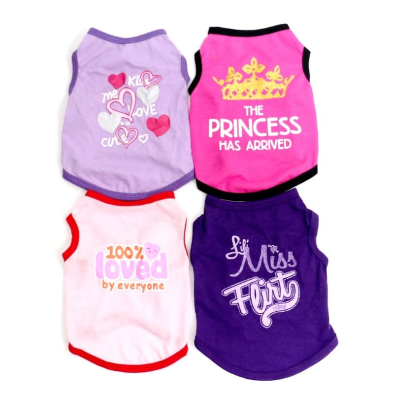 TEMU 4pcs Dog Clothes Vest Vest