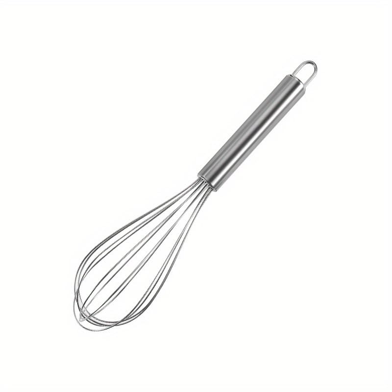 TEMU 1pc, Stainless Steel Egg Beater And Mixer - Perfect For Blending, Whisking, Beating, And Stirring - Essential Baking Tool And Kitchen Gadget