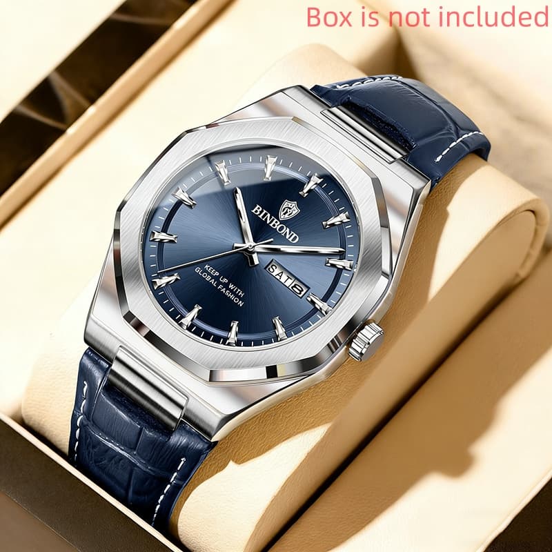 TEMU Men's Casual Calendar Quartz Watch, High-quality Fashion Watch