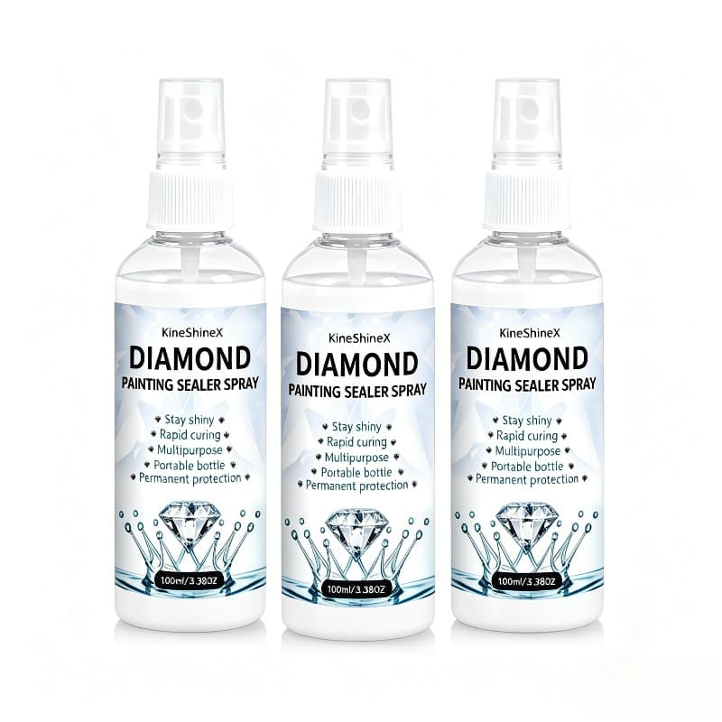 TEMU 3 Bottles Of Diamond Painting Curing Agent Spray - Quick-drying Glue, Diamond Paintings Firm And Glossy. Must-have Diamond Painting Supplies And Tools, , Required.