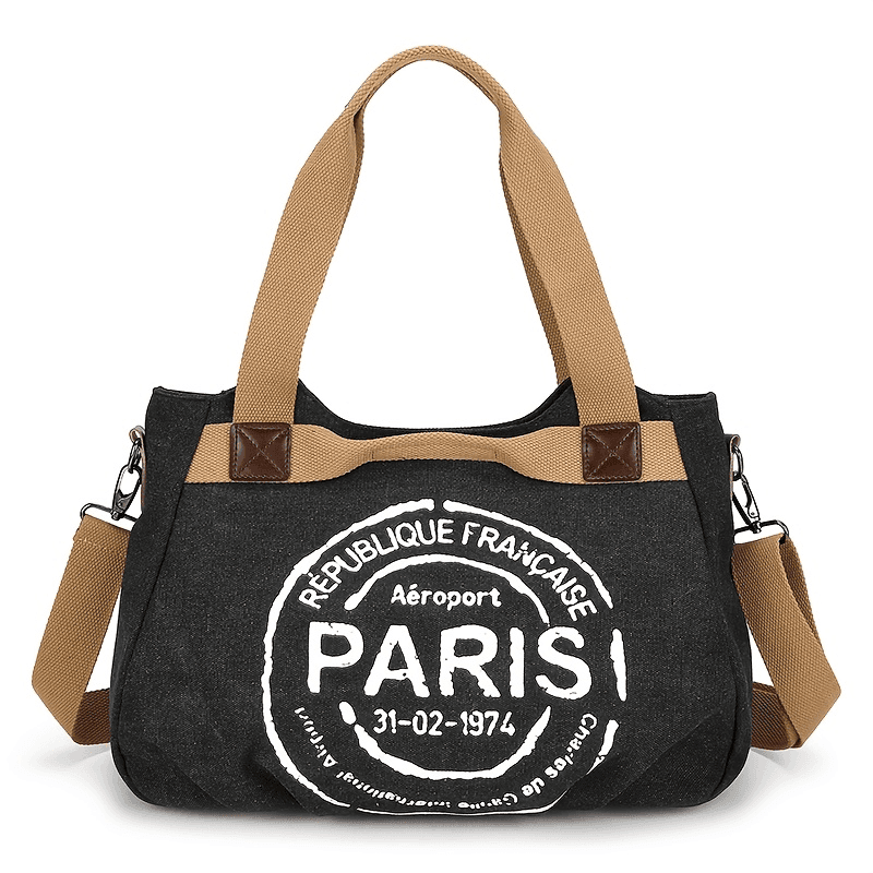TEMU Women's Tote Bag With Zipper - Commuter, Office Crossbody Bag, High Quality Laptop Tote, Work Handbag