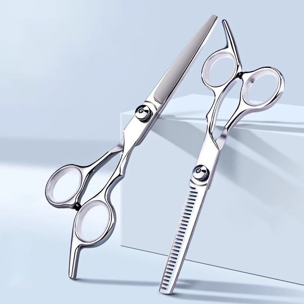 TEMU 2pcs 6-6.5-inch Professional Hair Cutting Scissors Set - Thinning Shears | Professional Barber Salon & Home Use