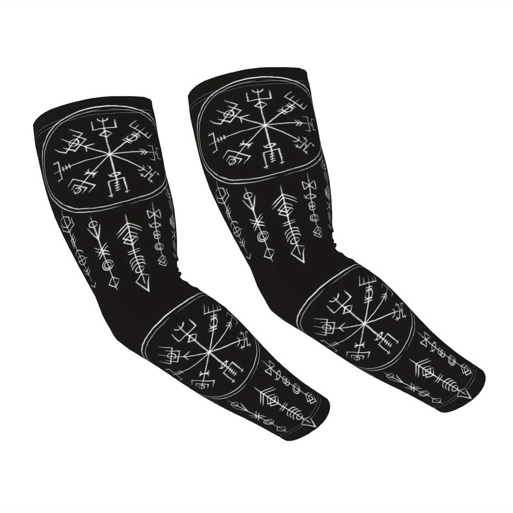 TEMU Viking Printed Sleeve, Suitable For Outdoor Cycling, Hiking