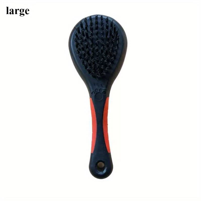 TEMU 2-in-1 Grooming Comb - Double-sided Pet Hair Remover & Brush Suitable For , Floating Hair, Detangling For Baths, Travel, - Effective Shedding & Dirt Removal