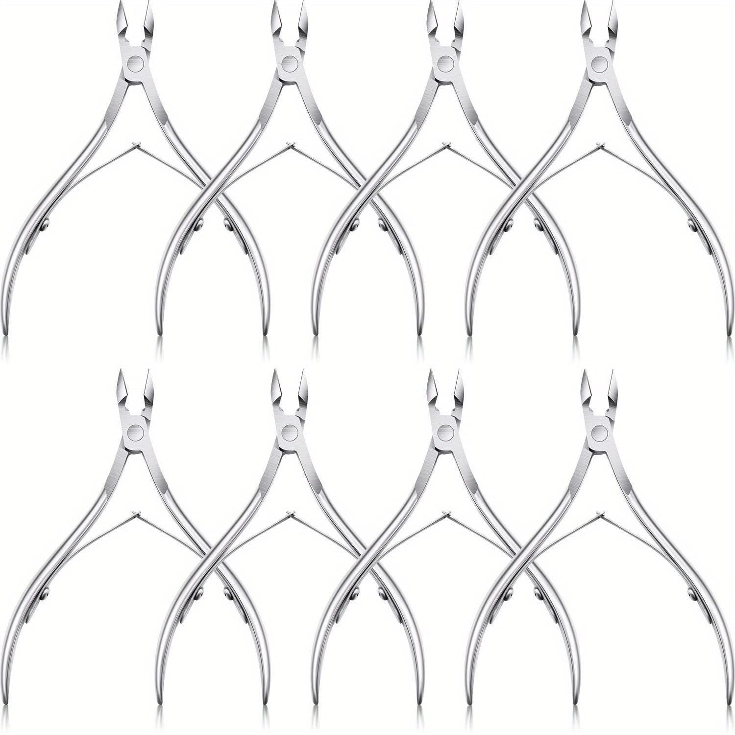 TEMU 8 Stainless Steel Sealed Wrenches, Cuticle Trimmers, Nail And Toenail , Cutting , Nail Tools, High-quality Materials Suitable For Most People