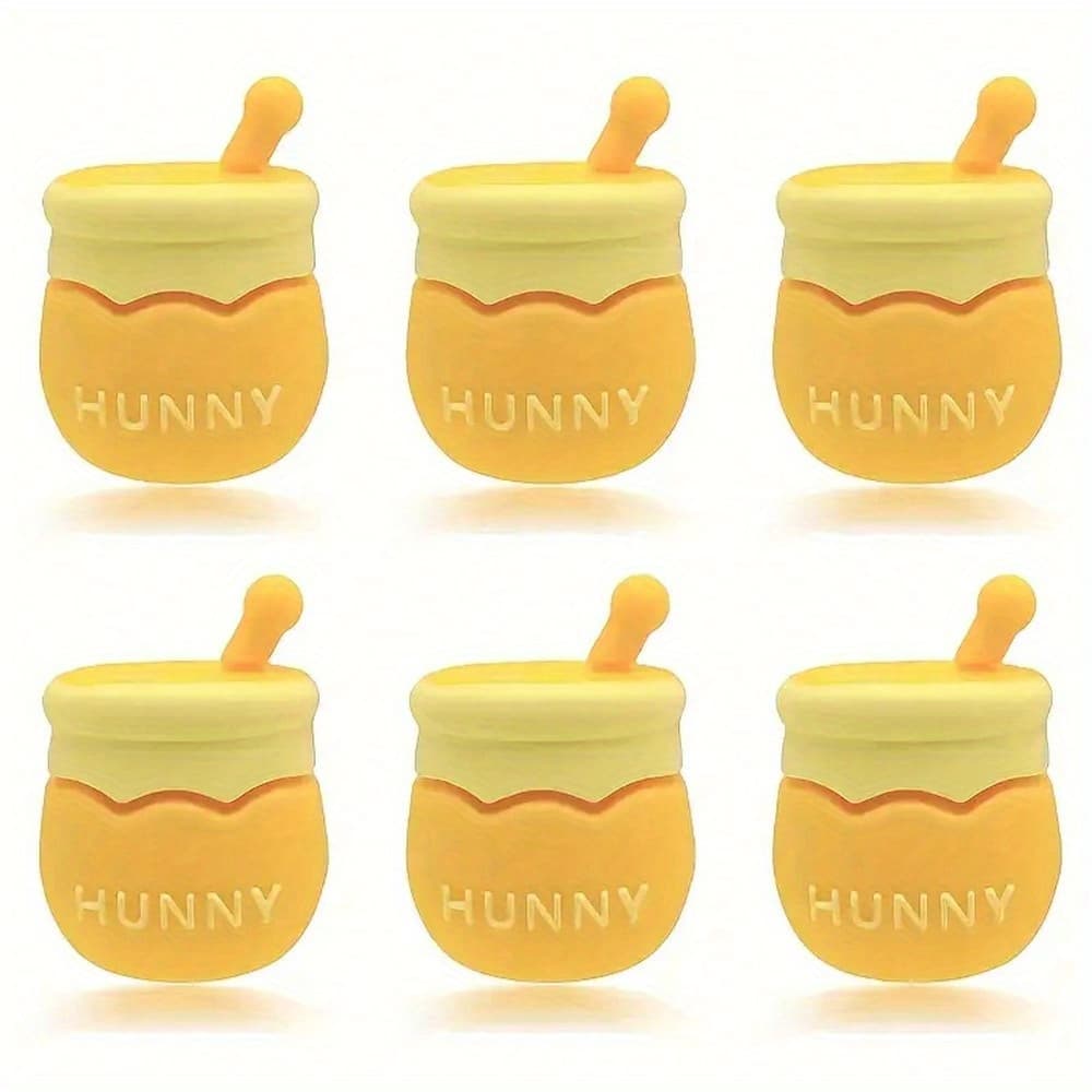 TEMU 5pcs 3d Bee Can Cup Shaped Silicone Beads For Jewelry, Pens, Keychains And Fashion Additions