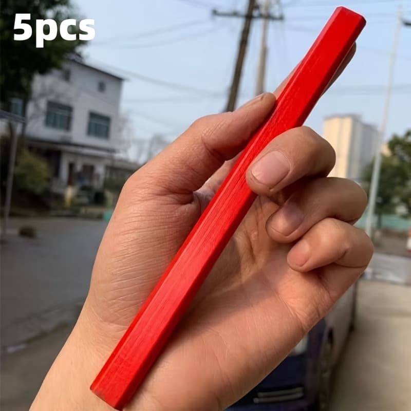 TEMU Pencil - High Durable Flat Pencil With 0.5mm Graphite Core, Wood For Professional Architectural Drawing - For Adult Use