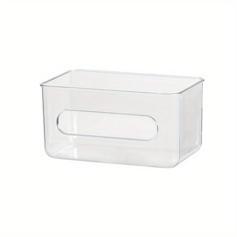 TEMU Transparent Wall-mounted Tissue Box And Disposable Mask Holder, Organizer For Home, Office, Or Entrance