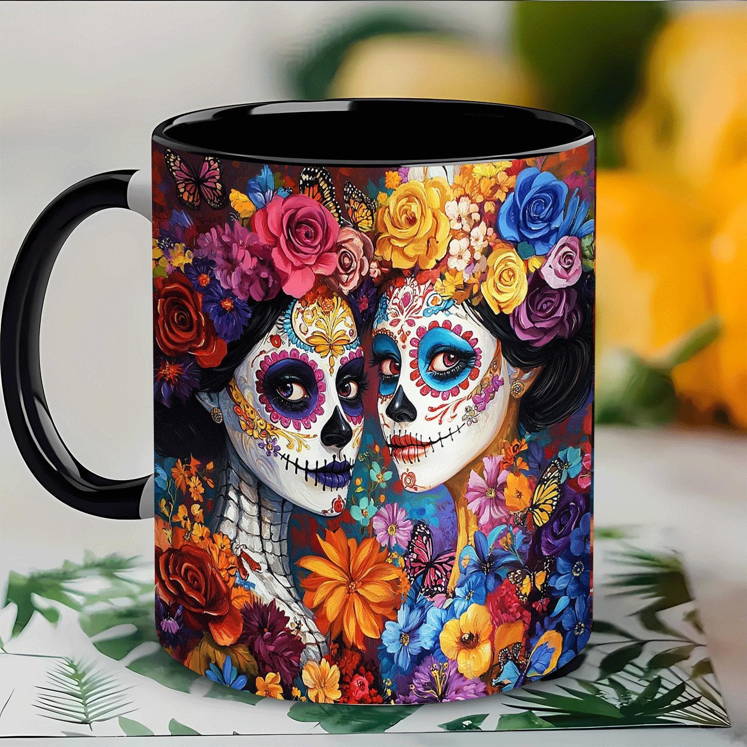 TEMU 11oz Ceramic Coffee Mug - Of The Dead Design, Hand Wash , Perfect For Birthdays, Valentine's Day, Christmas & Easter Gifts, Unique Office Or Home Decor, Gift Coffee Mug | Theme | Handwash Safe