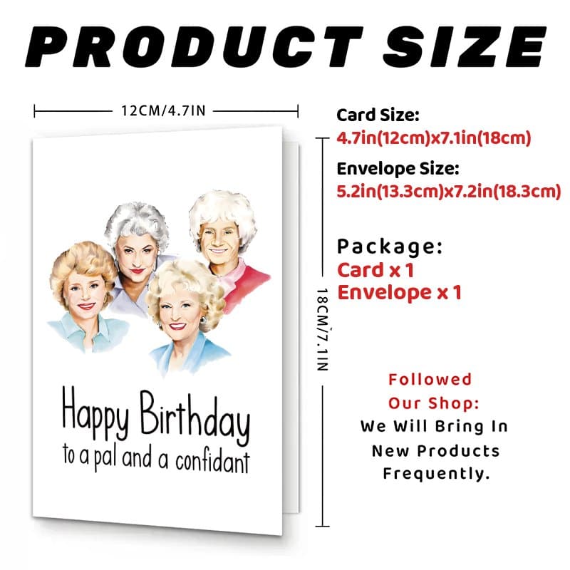 TEMU 1pc Funny Milestone Birthday Greeting Card For Women, Suitable For 50th 40th 30th, Hilarious Gift For Or Anyone, With Envelope