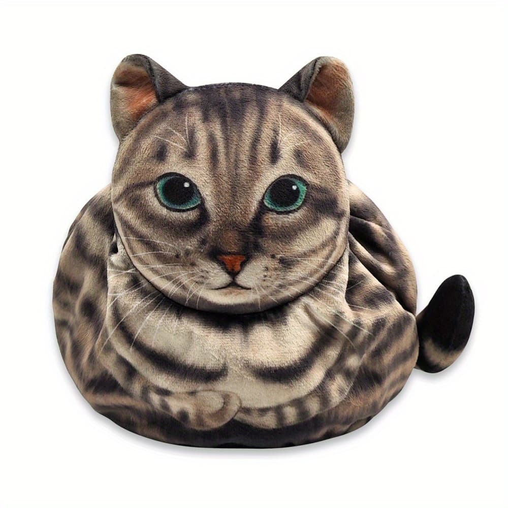 TEMU 1 Polyester Cat-shaped Makeup Bag| Cute Travel Storage Bag With Drawstring Closure| Large Capacity Storage Bag For Cosmetics And Accessories