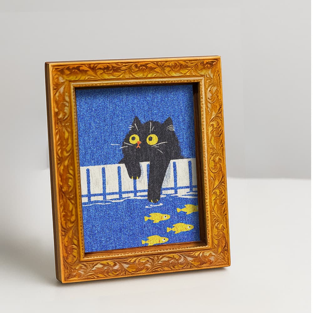 TEMU 1pc Cute Kitten & Fish Fridge Magnets Suitable, Wood Cat-themed , Decorative Magnets For Refrigerator Or Desk, Unique Gift For Cat Lovers (wood)