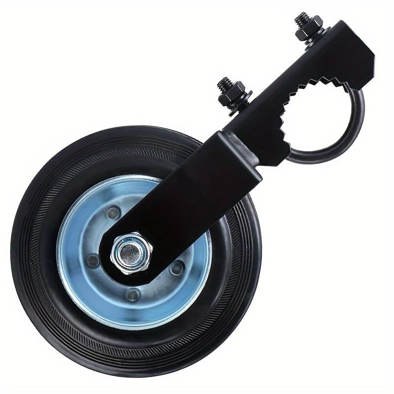 TEMU 1pc Heavy-duty Wheel - Steel Swivel Caster With Rotating Foot, Metal Door Accessory For Outdoor Security, Gate Opening Assistance, Gate Wheel|rotating Caster| Construction, Gate Wheel Accessories