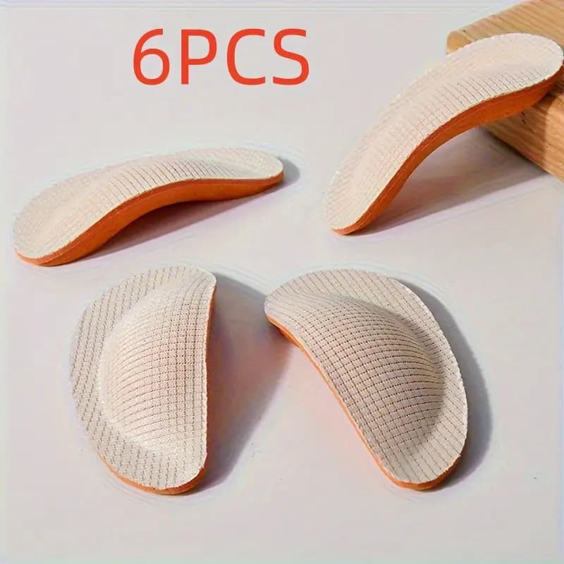 TEMU 2/4/6/8/10pcs Eva Support Insoles For Flats- Comfortable Half Size Insoles With Textured Surface, Shock Absorption Design, Unisex, Support Insoles| Ergonomic | Shock Absorption