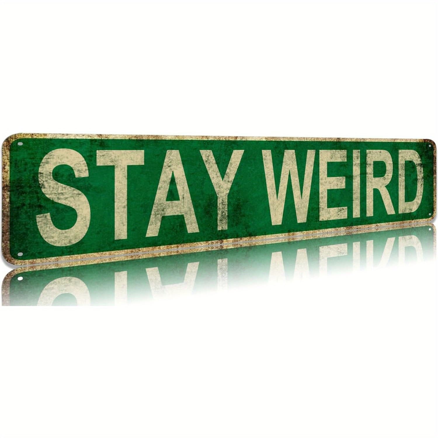 TEMU Metal Sign Slim Street Signs 16 X 4 Inch Wall Art Decor For Home Farmhouse Bar Rustic Gifts